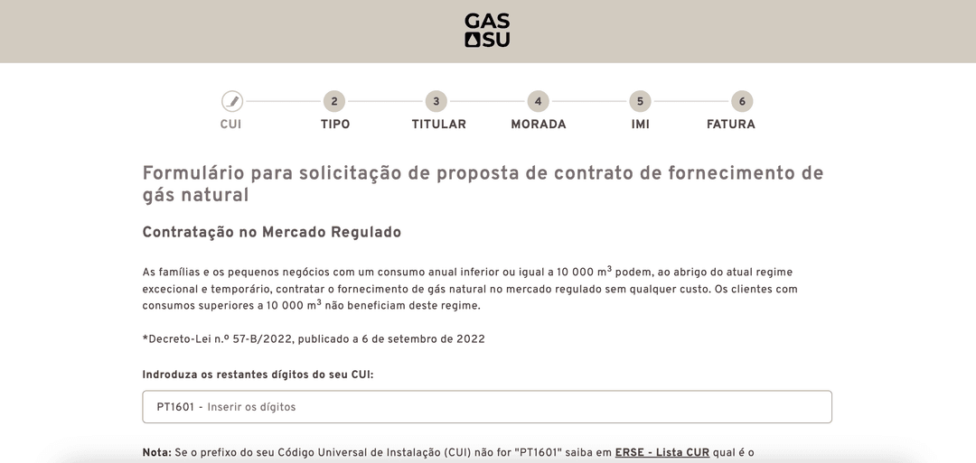 GasSU Contract Form project preview